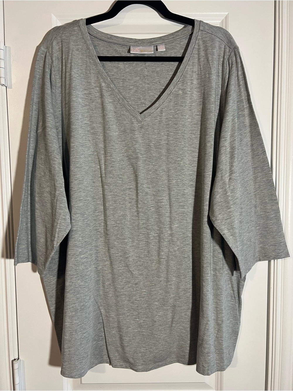 V-Neck Top with 3/4 sleeves